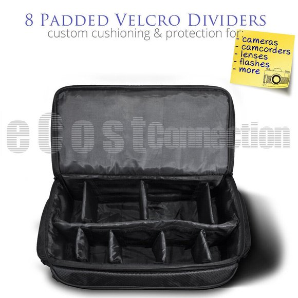 Extra Large Soft Padded Camera Camcorder Drone Equipment Bag Case - Picture 3 of 6